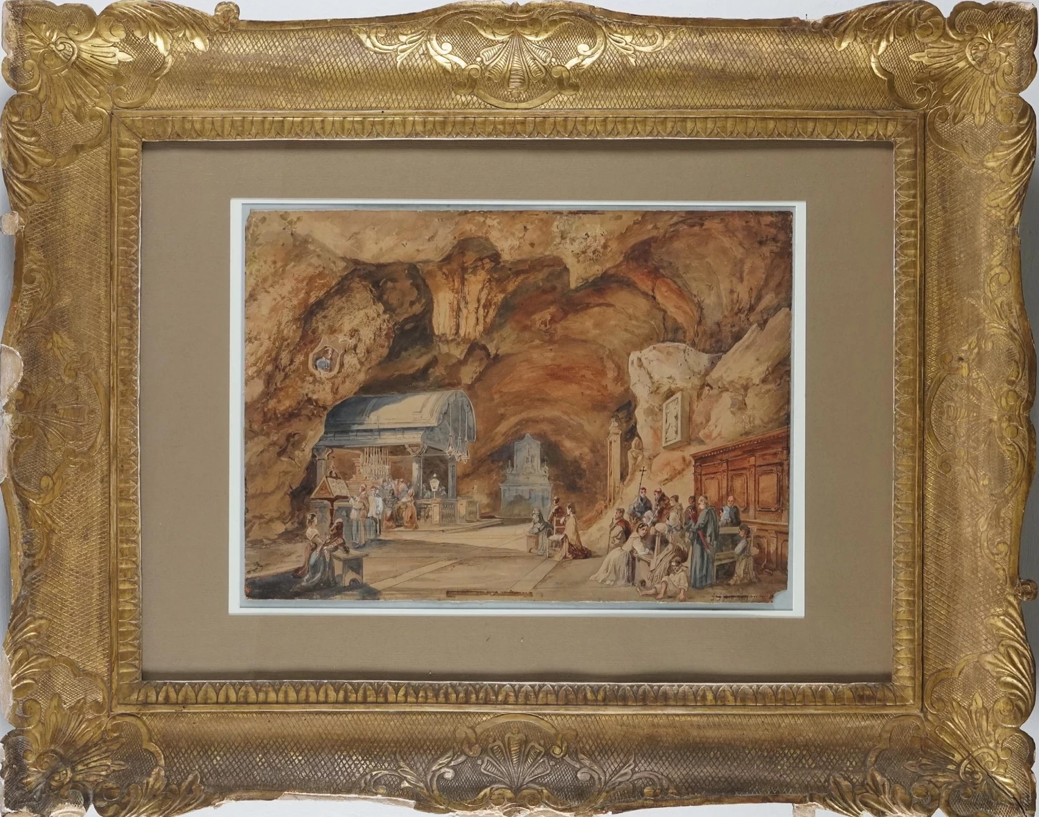 Interno del Santuario di Santa Rosalia a Palermo